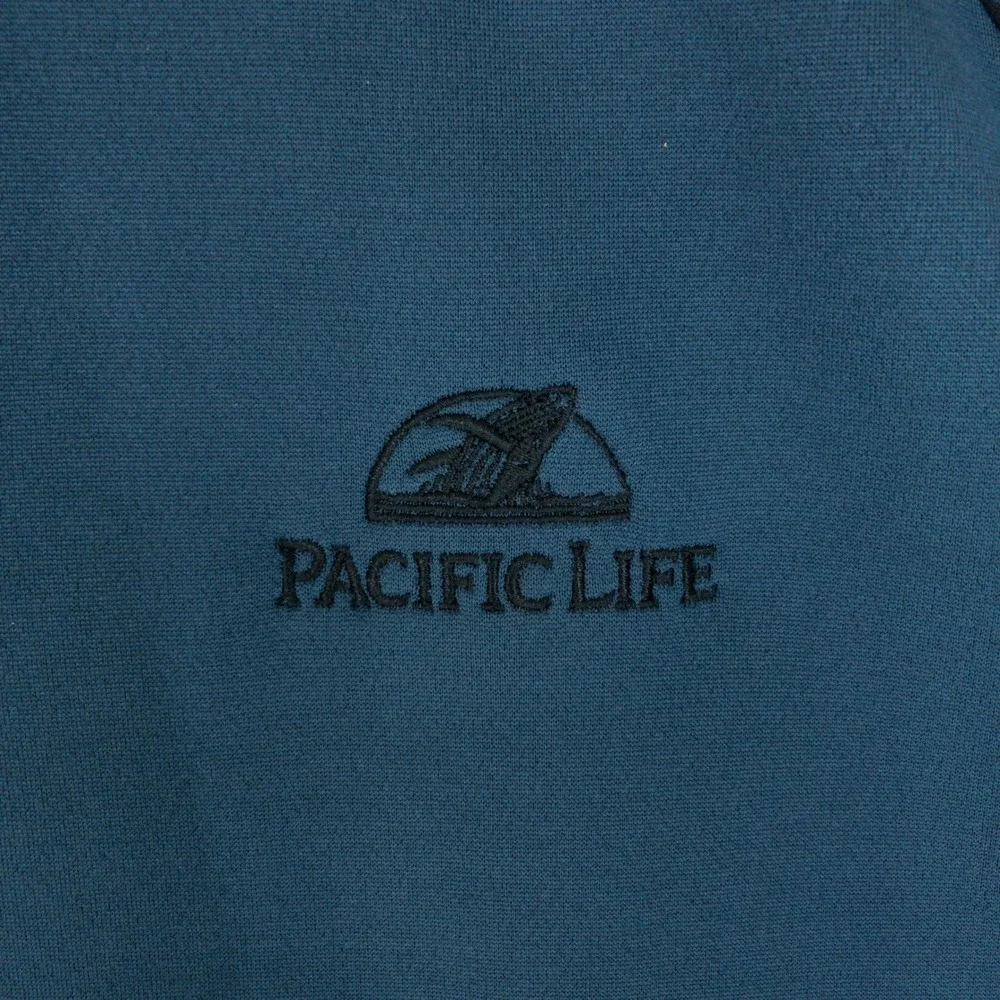 Adidas Camo Hybrid Layer Pullover Mens XL Navy Blue Pacific Life Quarter Snap